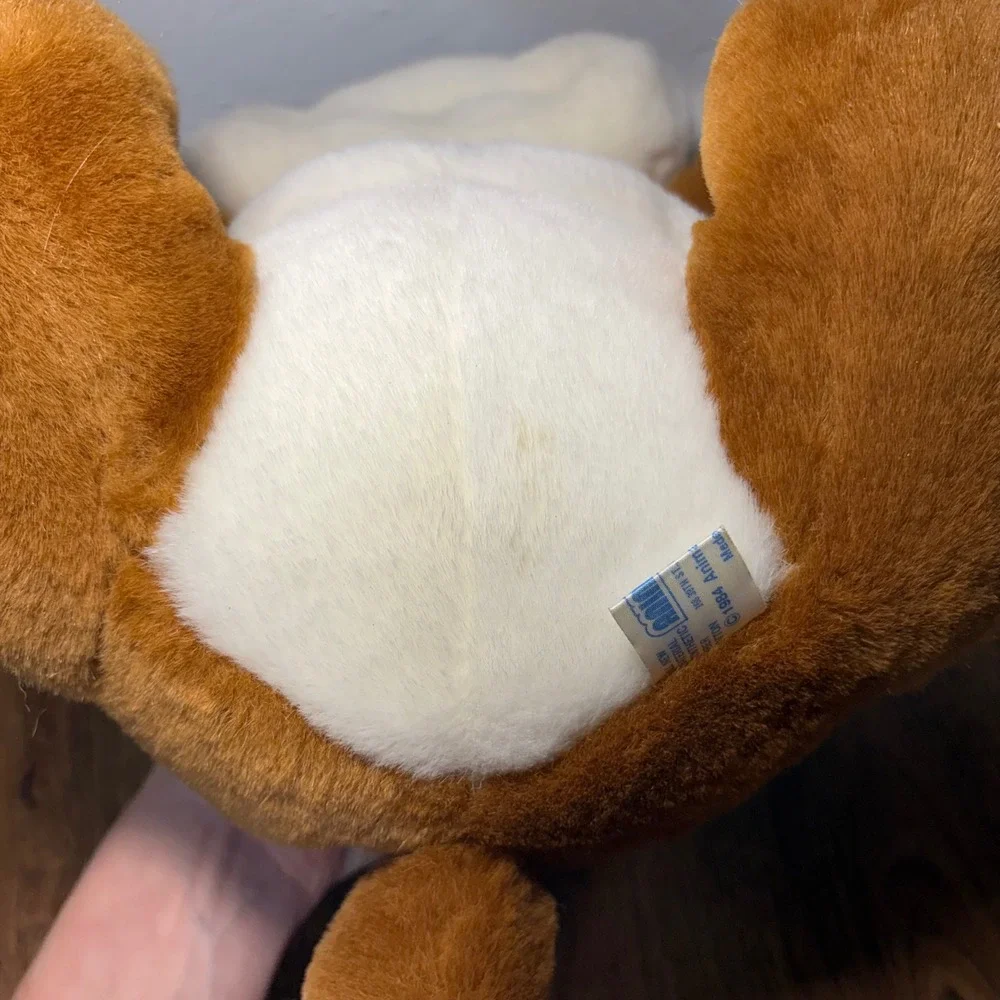 Vintage 1984 Animal‎ Toy Imports Basset Hound Plush Sad Sam Dog Brown White 12in